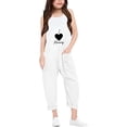 thumbnail image 1 of SXcggal One Combinaison Décontractée Imprimée pour Filles Mignonne Décontractée Légère Pantalon pour Enfants, 1 of 3