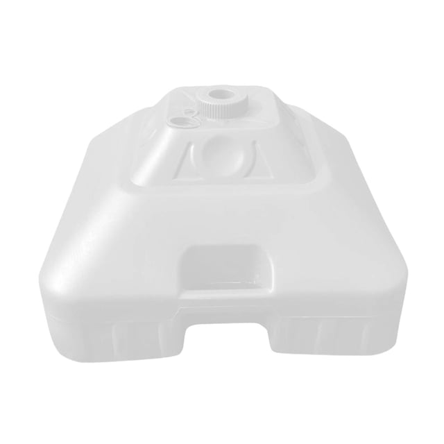 Base de Support de Parasol Remplissable Base de Parasol de Patio Support de Poteau pour Pelouse Terrasse Blanc