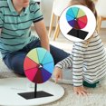 thumbnail image 2 of Roue Tournante avec Support Roue de Fortune Vierge Roulette Jeu Tournant Tableau Acrylique Effaçable Roue de Table pour Fête Carnaval et Activités en Classe, 2 of 8