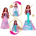 thumbnail image 3 of Princesses Disney-Ariel Transformable-Poupée avec figurine Polochon, 3 of 7