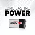thumbnail image 2 of Energizer MAX 9V Batteries (2 Pack), 9 Volt Alkaline Batteries, 2 of 5