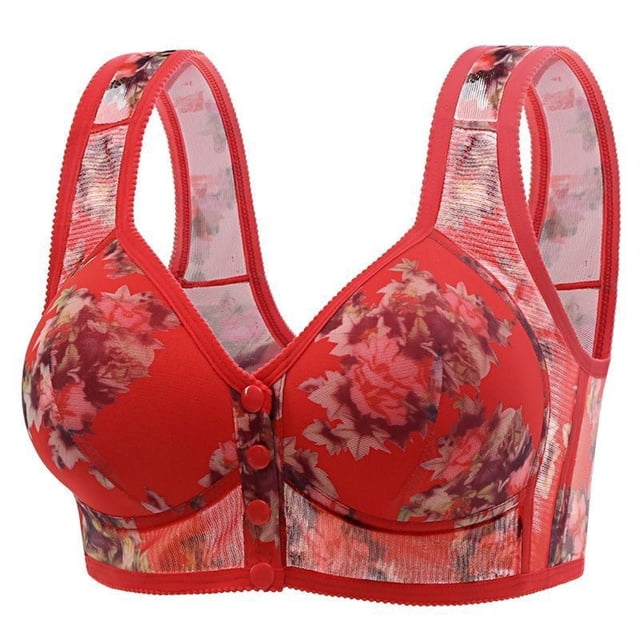 Gubotare Sports Bras for Women High Support Large Bust Womens Seamless Ribbed Longline High Neck Sports Bra - Racerback Padded Slim Fit Crop Tank Top with Built in Pads (Red,L)