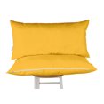 thumbnail image 1 of Vargottam Indoor/Outdoor Polyester Fabric Lumbar Pillow With Insert, All-Weather Waterproof Decorative Throw Pillow for Patio Furniture-Set of 2 - Yellow, 1 of 7