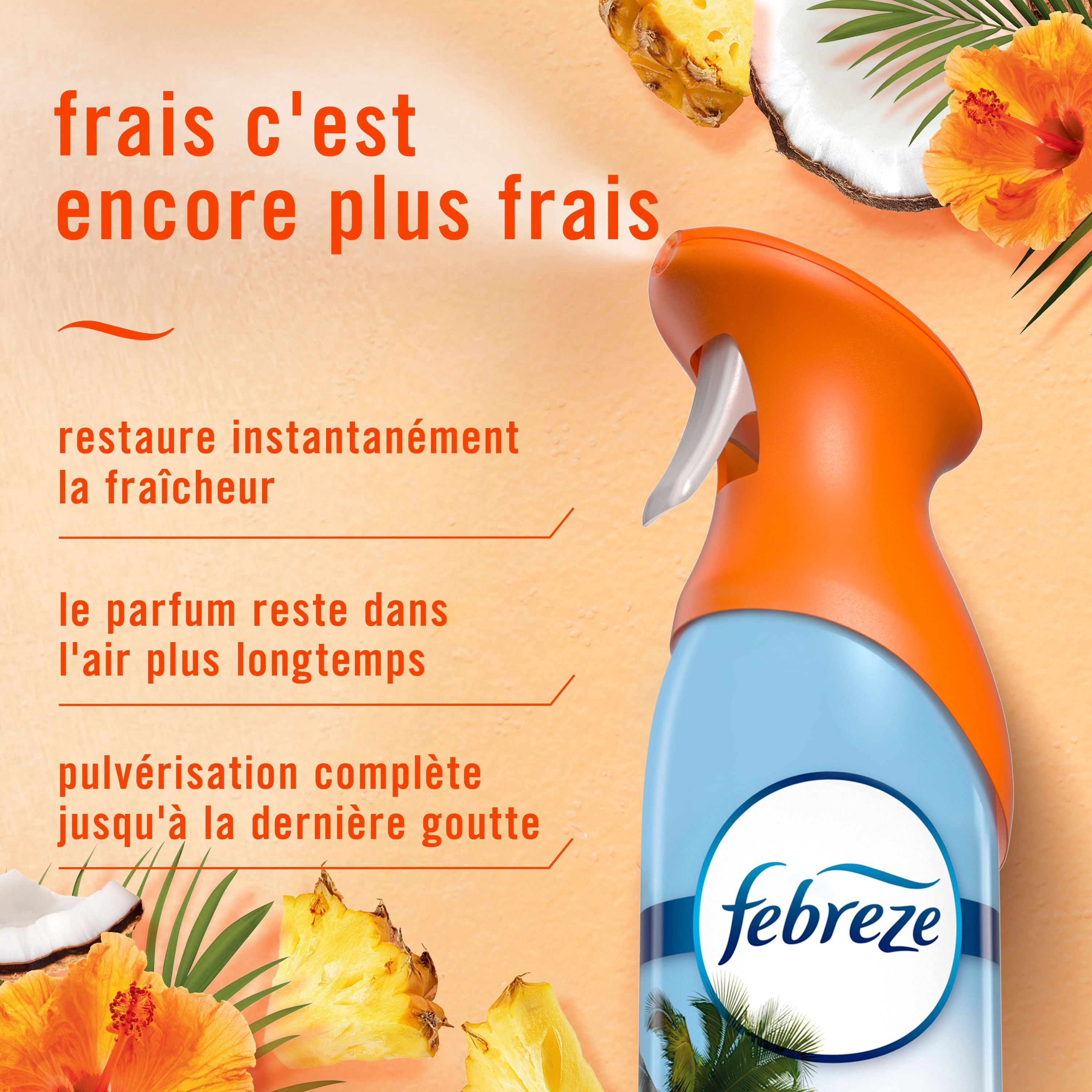 Febreze Air Mist, Air Freshener Spray, Odour Fighting Room Spray, Hawaiian Aloha, 230g, 2pk