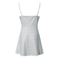 thumbnail image 5 of 2025 Robes d'Été Imprimées Colorées Maxi pour Femmes, Robe Sans Manches à Blocs, Robes Chemise Ligne A pour Femmes Maxi Mini, 5 of 5
