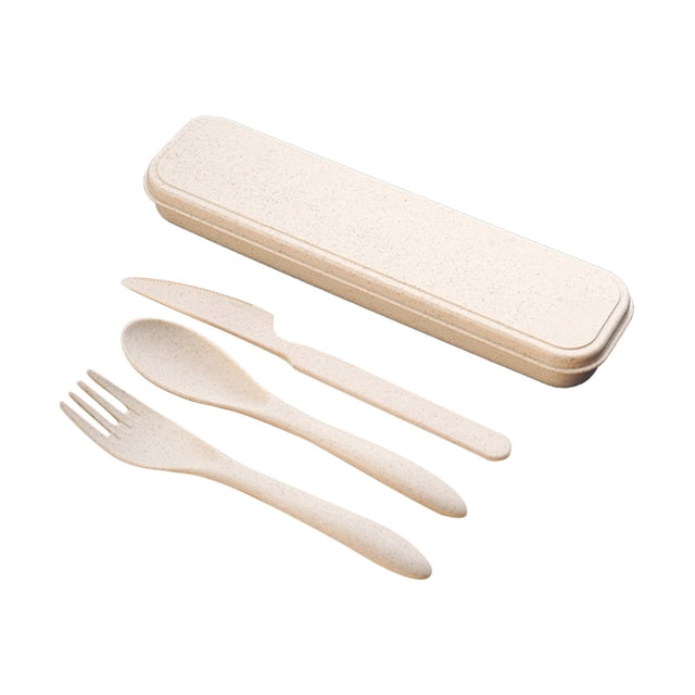 Kitchen Tableware Reusable Spoon Cutlery Fork Children'S Adult Portable Lunch Box Cutlery Set For Travel Picnic Camping Or Daily Use At School, Kitchen Tableware