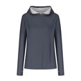 thumbnail image 4 of Timegard Womens Hoodies Plus Size Long Sleeve Thumb Hole Pullover Fall Casual Solid Color Comfy Tops, 4 of 5