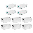 thumbnail image 1 of Sterilite 4 Ensembles Bac de Rangement à Roulettes de 56 Qt et 6 Ensembles Contenant de Rangement de 18 Qt, 1 of 11