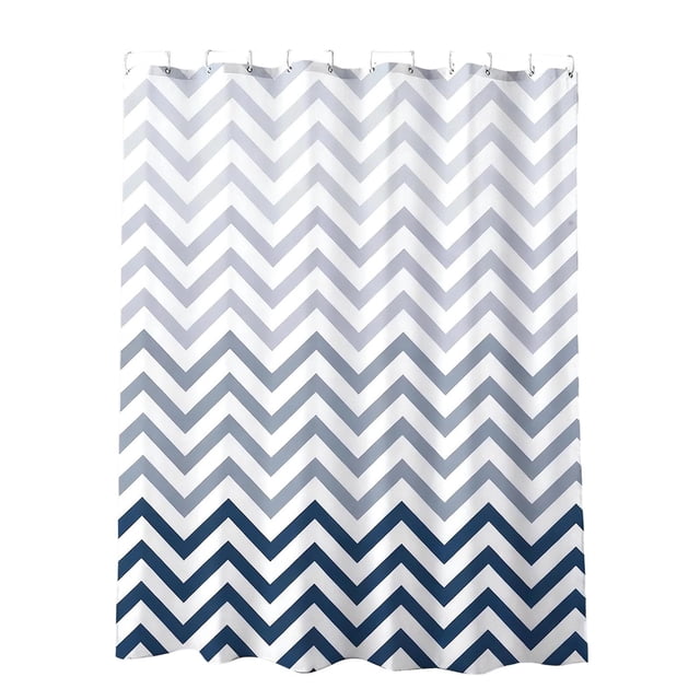 Rideau de Bain Minimaliste à Rayures Impression Numérique Doublure de Douche en Tissu pour - Tissu Polyester - Design
