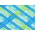thumbnail image 1 of Ahgly Company Tapis d'Intérieur Lavables en Machine Rectangulaire Transition Vert Turquoise Foncé, 8' x 10', 1 of 7