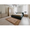 thumbnail image 4 of Ahgly Company Indoor Round Mid-Century Modern Light Copper Gold Oriental Area Rugs, 7' Round, 4 of 6