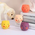 thumbnail image 1 of Latex Pet Sounding Ball Toy Colorful Cute Cartoon Pig-head Shape Bite-resistant Molar Tooth Cleaning Toys For Medium Large Dogs, 1 of 7