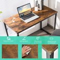 thumbnail image 2 of Costway Computer Desk Writing Workstation Study Laptop Table Home Office Rustic, 2 of 10
