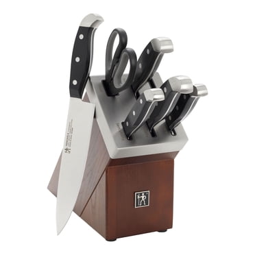HENCKELS Statement 7 Piece Self Sharpening Block Set, Brown