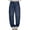 Dark Blue, variant on Miqool Women's Sparkly Rhinestone Jeans High Waisted Straight Wide Leg Denim Pants Casual Baggy Boyfriend Trousers with Pockets Streetwear