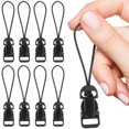 thumbnail image 1 of LRXIYODE 10Pack Black Abs Quick Release Qd Loop Connectors For Camera Strap 8.20X1.50X0.30Cm, 1 of 6