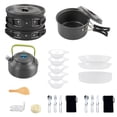 thumbnail image 1 of TFixol Compact Outdoor Cookware Set with Foldable Handles, Non-Stick Pots & Pans, and Essential Accessories for Camping and Hiking, 1 of 7