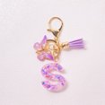 thumbnail image 1 of TopLLC Tools&Home Improvement Initial Letter Keychains For Women Tassel Purple Cute Car Keychain For Wallet Backpack Bag A chopper, 1 of 4