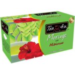 Tea4U Moringa Oleifera Flavored Energy Tea (Hibiscus) 25 Teabags