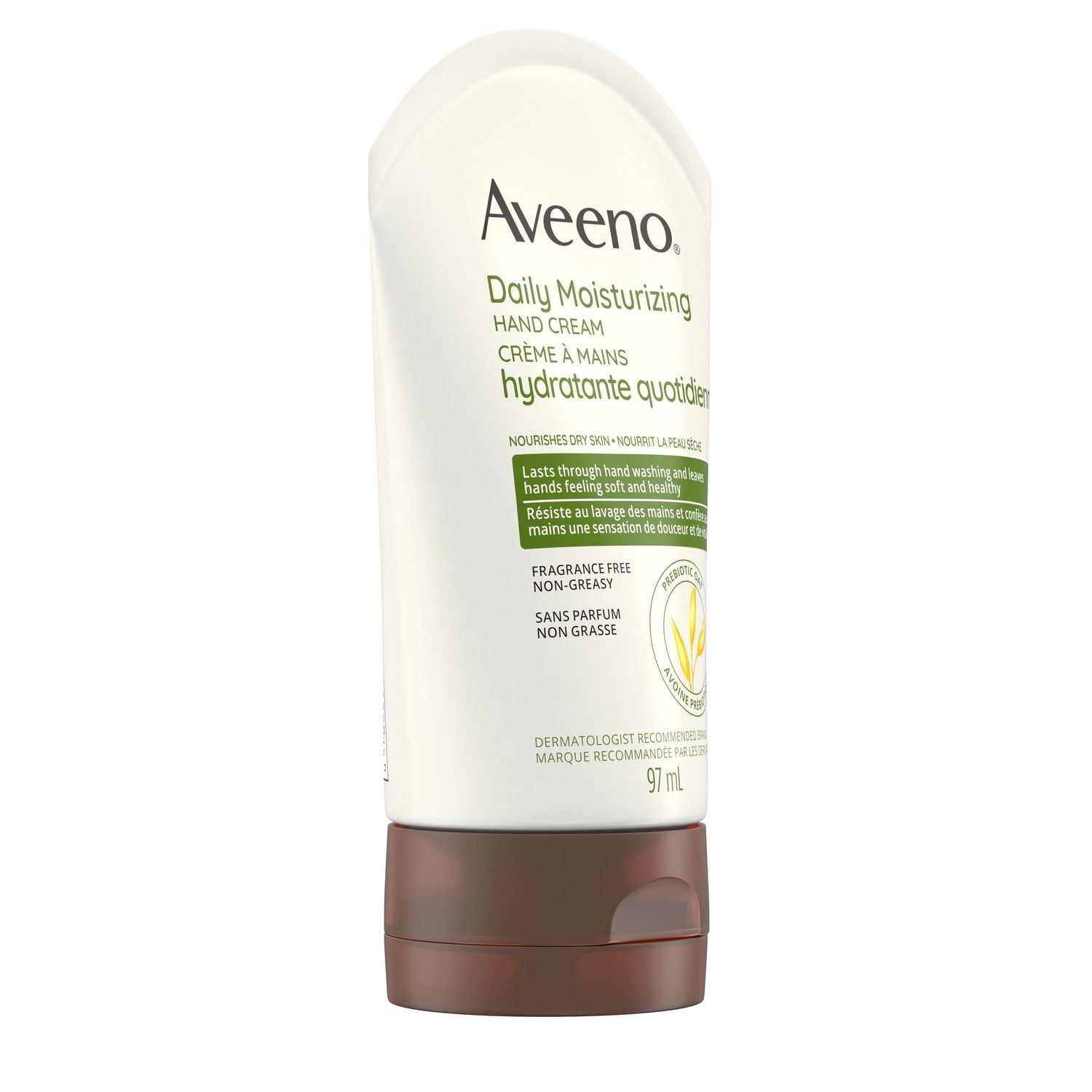 Aveeno Daily Moisturizing Hand Cream, Dry Skin Hand Lotion, Non-GMO Oat Moisturizer, Paraben Free, Fragrance Free