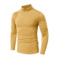 thumbnail image 1 of XZNGL Fall/winter Turtleneck Neck Mens Solid Color Long Sleeves Bottoming Shirt, 1 of 1