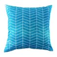 thumbnail image 1 of Outdoor Square Cushion 18in - Blue Zigzag, 1 of 3
