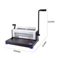 thumbnail image 4 of SD-220B Office Binder Comb Binding Machine 21 Holes A4 Letter Size ,Pinpoint Punching, 4 of 6