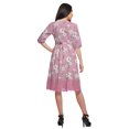 thumbnail image 2 of Moomaya Robe Imprimée Longueur Genou pour Femmes Grande Taille Vêtements Décontractés Tenue d'Été, 2 of 4