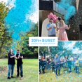 thumbnail image 4 of Gender Reveal Confetti Cannon - 4 Pack - Blue Boy Biodegradable Gender Reveal Smoke Bombs and Heart Shaped Confetti Poppers | Baby Gender Reveal Powder Cannon | Powder Blaster Gender Reveal Machine, 4 of 8