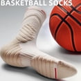 thumbnail image 3 of Chaussettes de Travail Sport Athlétiques Blanches pour Hommes en Coton, 3 of 8