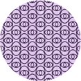 thumbnail image 1 of Ahgly Tapis Rond Lavable en Machine Intérieur Transitionnel Rebecca Violet, 8 Pieds Rond, 1 of 7