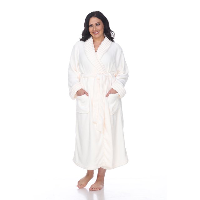 White Mark Women's Super Soft Lounge Robe