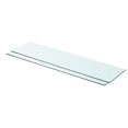 thumbnail image 1 of vidaXL Shelves 2 pcs Panel Glass Clear 80x20 cm, 1 of 2
