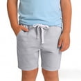 thumbnail image 1 of HOZADOIE Boys Basketball Shorts Pure Cotton Spring Summer Solid Color Elastic Drawstring Waist Breathable Casual Athletic Shorts with Pockets 1-11 Years, 1 of 6