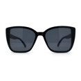 thumbnail image 1 of Womens Chic Oversize Cat Eye Butterfly 90s Designer Sunglasses All Black, 1 of 5