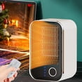 thumbnail image 2 of Penkiiy Space Heaters for Indoor Use,Heater Fan Household Vertical Small Electric Heater 2 Gears 1200W Overheat Protection Intelligent Remote Control Timed Large Energy Saving Area Quick Heater, 2 of 9