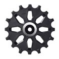 thumbnail image 1 of Bicycle Rear Derailleur Pulley Aluminum Alloy Stable Bearing Wheels Wide Narrow Guide Ceramic Bearing Wheel Portable Riding Spare Replacement 16T, 1 of 6