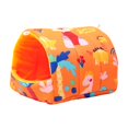 thumbnail image 2 of CBFFDC Comfortable Pet Bed Hamster Colorful Cartoon Pattern House Washable Guinea Pig Bed Small Animals Hideout for Autumn Winter, 2 of 6