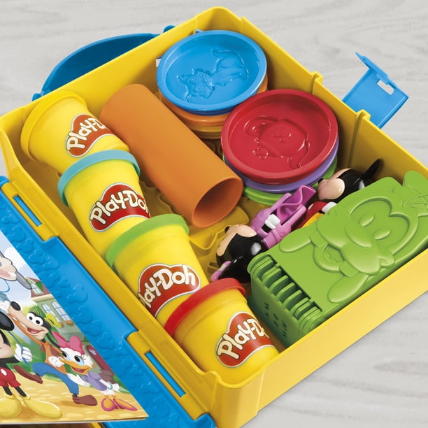 Play-Doh Slime, pack de 6 pots de pâte texturée et parfumée Crystal