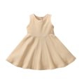 thumbnail image 2 of LOVZFMLL Jupe Princesse d'Été Sans Manches pour Filles, à Volants, en Dentelle, Col Rond, Broderie, en Maille, avec Nœud, 2 of 4