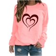 thumbnail image 2 of BVOFAR T-Shirts à Manches Longues pour Femmes, Décontractés, Mignons, avec Motif Cœur, Col Rond, Tendance, 2025, 2 of 3