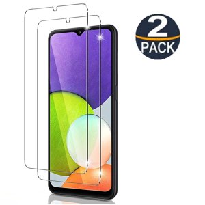 PST [2 Packs] Samsung Galaxy A22 4G Protecteur d'écran, Protection écran en verre trempé de qualité supérieure avec boîtier & Sans bulles