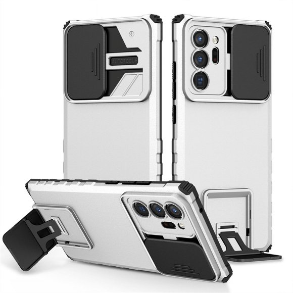 For Samsung Galaxy Note20 Ultra Case Armor Kickstand Phone Case For Samsung Note20Ultra Note 20 Slide Camera Protect Back Cover white Galaxy Note 20 Ultra