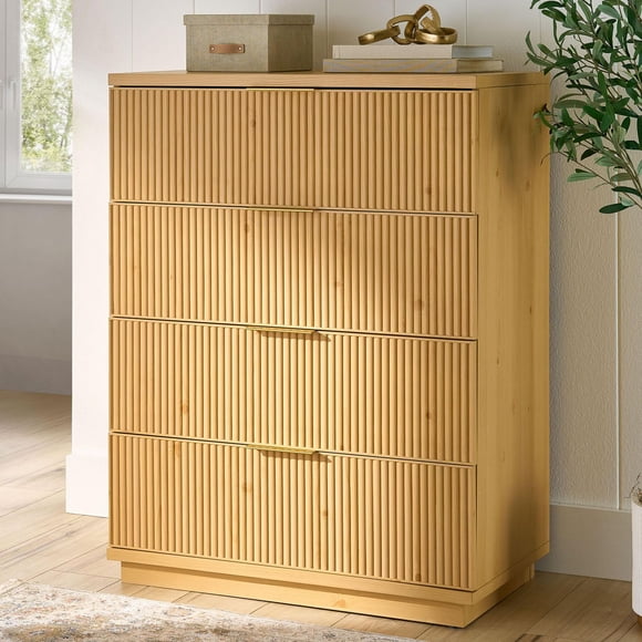 Better Homes & Gardens Cannelé Lillian Commode à 4 tiroirs
