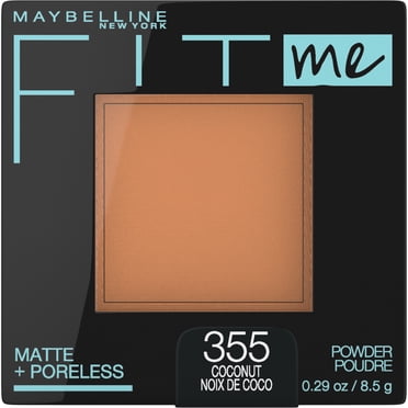 Maybelline New York Fit Me Matte + Poreless Powder, Compact Face Powder with Long Lasting Shine Control, for Normal to Oily Skin, Coconut, 355, 8.5 g