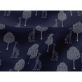 thumbnail image 4 of oneOone Viscose Jersey Fabric Tree & Giraffe Block Print Fabric BTY 60 Inch Wide, 4 of 5