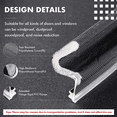 thumbnail image 3 of 8 Meters Door Weather Stripping Soundproof Door Seal Strip, 3 of 5