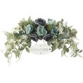 thumbnail image 1 of ORUYROP 30 Inch Decorative Floral Swag,Spring Rose Swag with Green Leaves and Welcome Sign,Artificial Floral Swag for Lintel Wedding Arch Home Party Garden Decor, 1 of 7