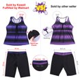 thumbnail image 3 of Women's Plus Size Rash Guard Capris Tankini Athletic Swimwear, 3 of 6
