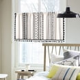 thumbnail image 4 of Valances for Windows Kitchen Curtains - Window Blackout Short Pole Pocket Curtain Panel, Suitable for Small Windows, Bathrooms, Basements Window Curtain Panels, 4 of 7